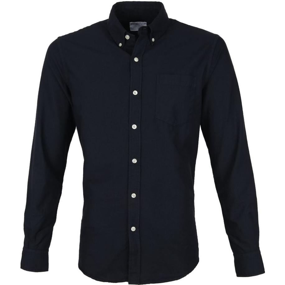 Colorful Standard Overhemd Navy Blauw