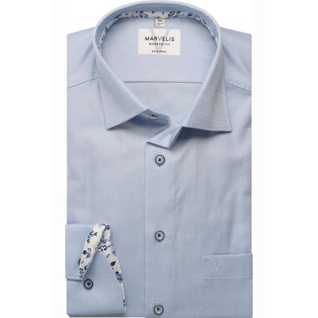 Marvelis Overhemd ML6 (vanaf 68 CM) blauw