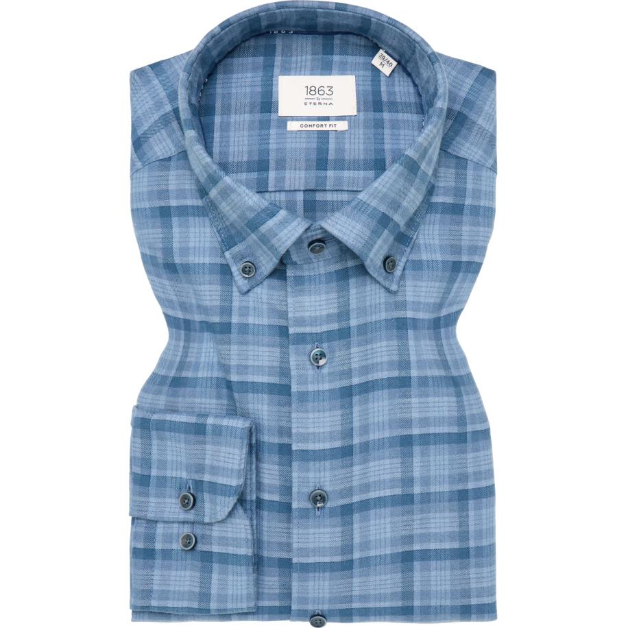 ETERNA 1863 Flanellen Overhemd veelkleurig, Ruit Multicolor