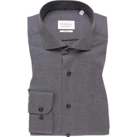 ETERNA Overhemd antraciet, Effen