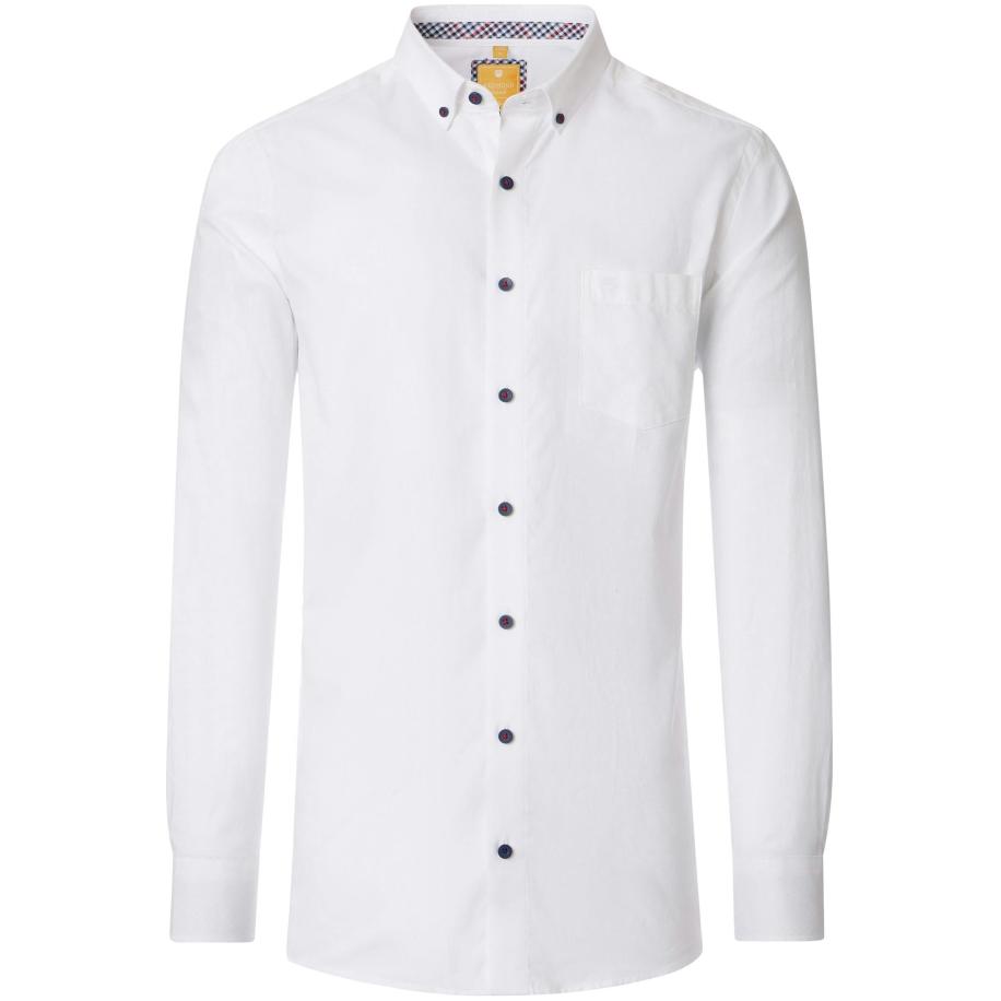 Redmond Casual Overhemd wit, Effen Wit