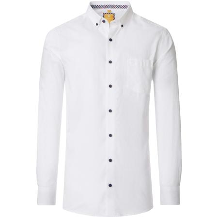 Redmond Casual Overhemd wit, Effen
