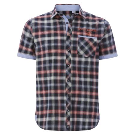 jan vanderstorm Jan Vanderstorm Overhemd Edbald lichtblauw / donkerblauw / knalrood