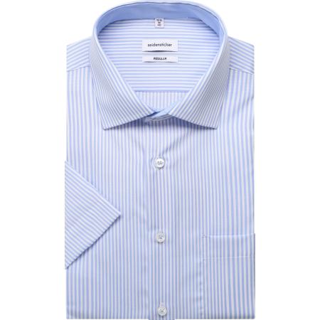 Seidensticker Overhemd Korte mouw lichtblauw