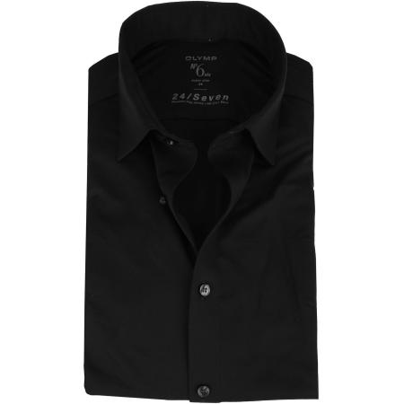 OLYMP No'6 Overhemd 24/Seven Zwart