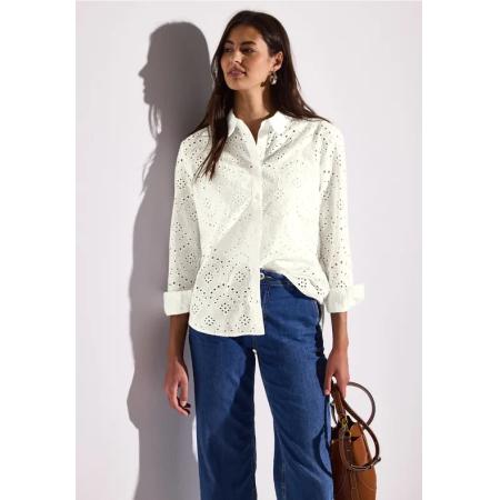Street One Overhemdblouse met oogjesborduursel