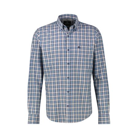 Lerros LERROS Overhemd beige / blauw / grijs / lichtrood