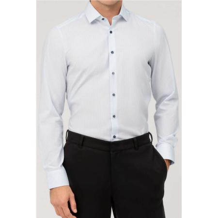 OLYMP Level Five Overhemd blauw, Gestreept