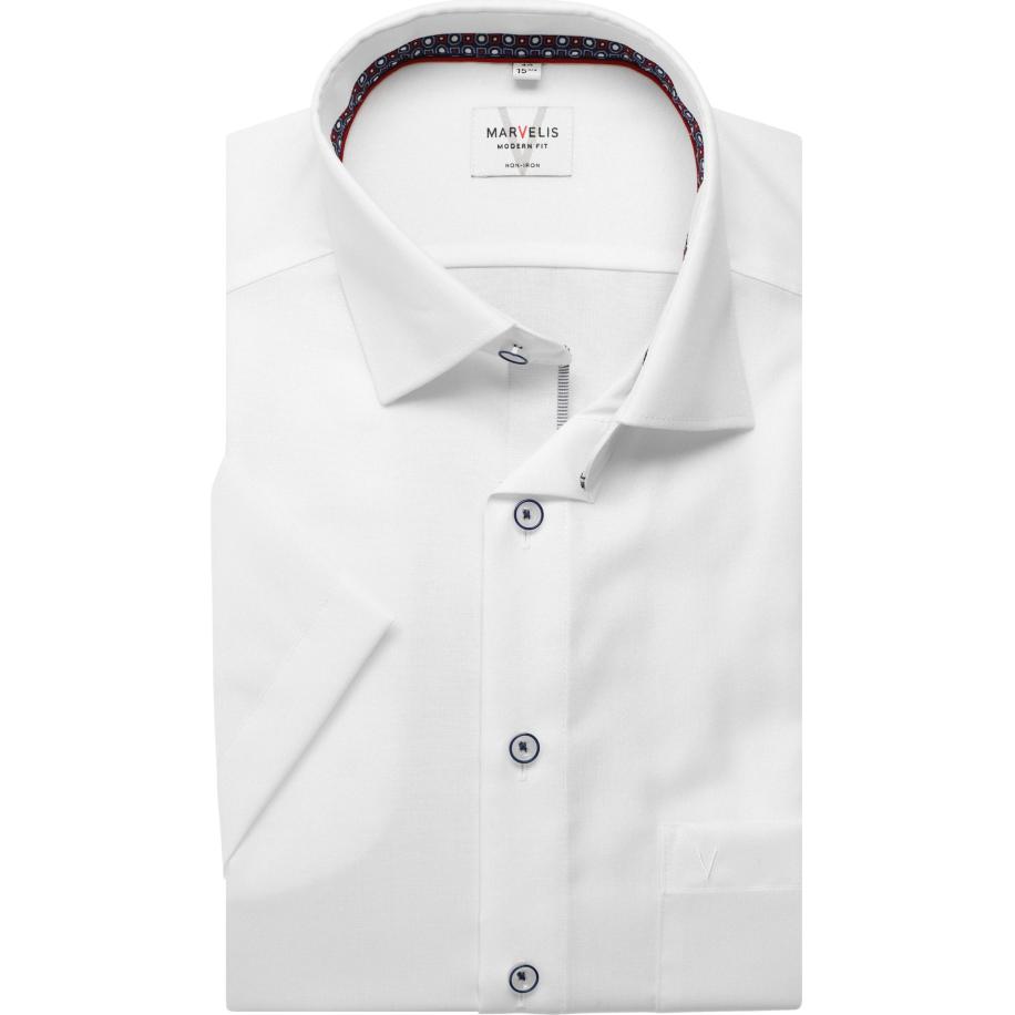 Marvelis Overhemd Korte mouw wit Wit