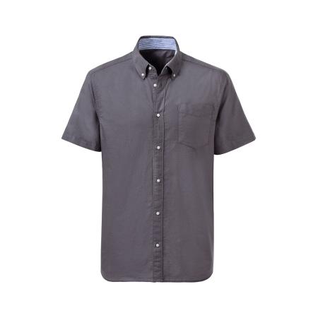 H.I.S H.I.S Overhemd antraciet