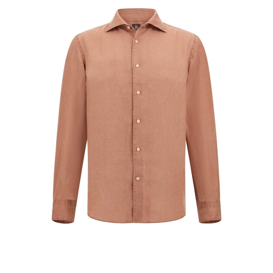 Boggi Milano Overhemd pastelrood Rood