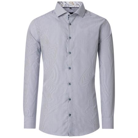 Venti Overhemd blauw, Gestreept