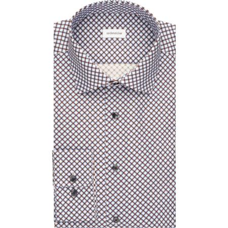 Seidensticker Overhemd blauw, Bedrukt