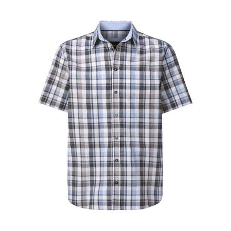 BABISTA Overhemd Korte mouw donkerblauw