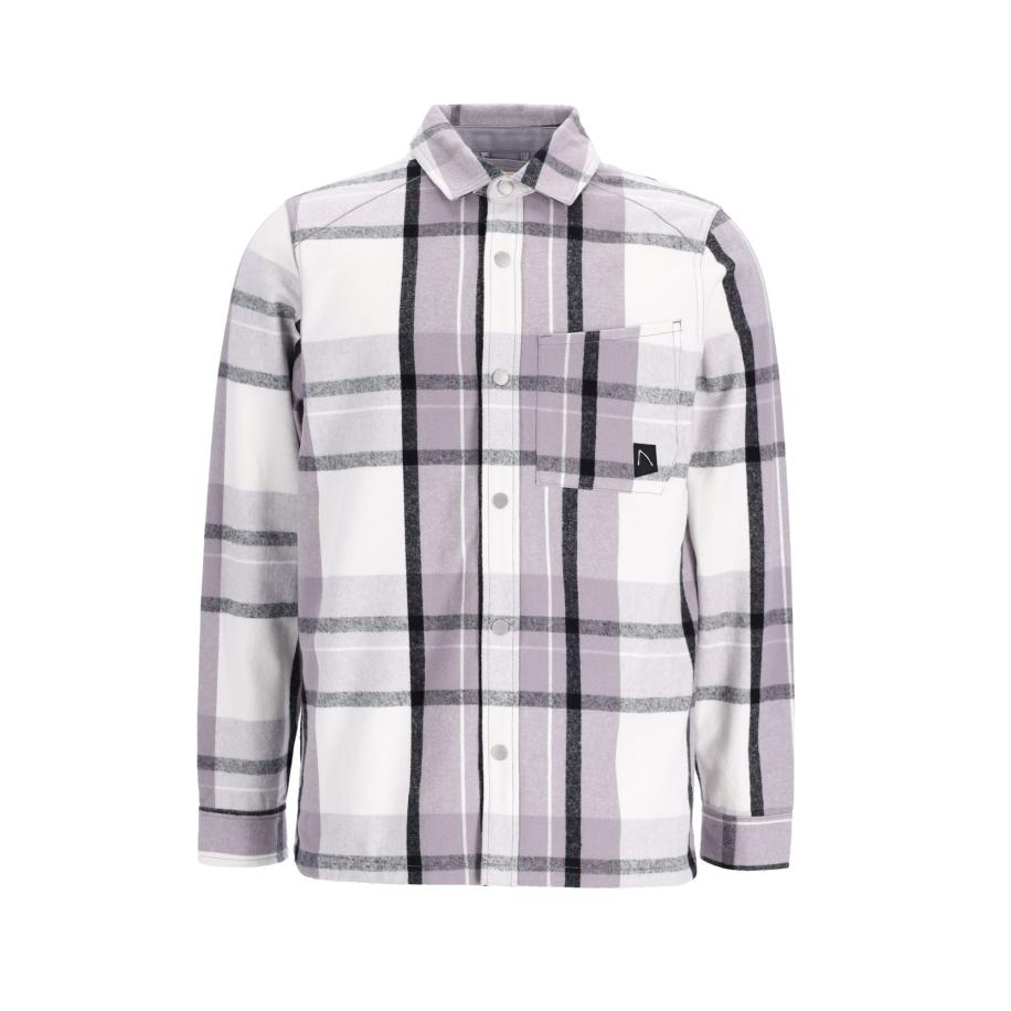 Chasin' CHASIN Overhemd Axel Mick grijs / pastellila / wit -