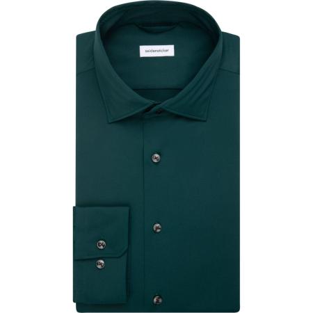 Seidensticker Overhemd groen, Effen