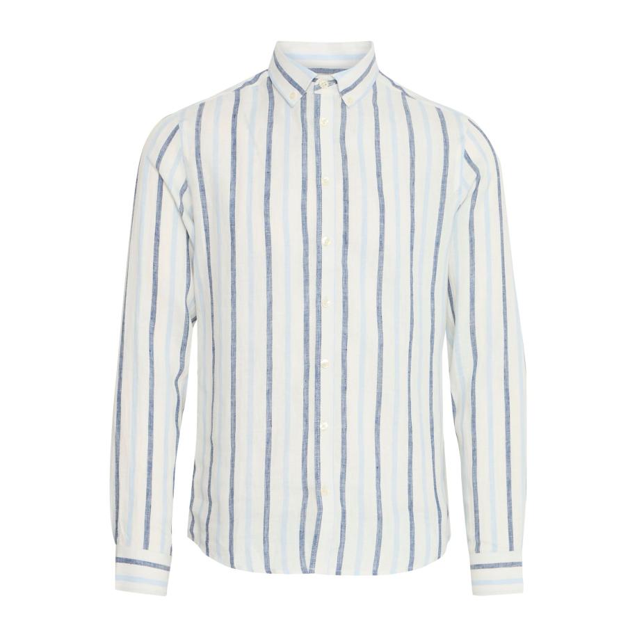 Casual Friday Casual Friday Overhemd CFDYLAN striped blauw -