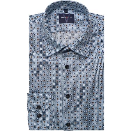 Marvelis Casual Overhemd blauw, Motief