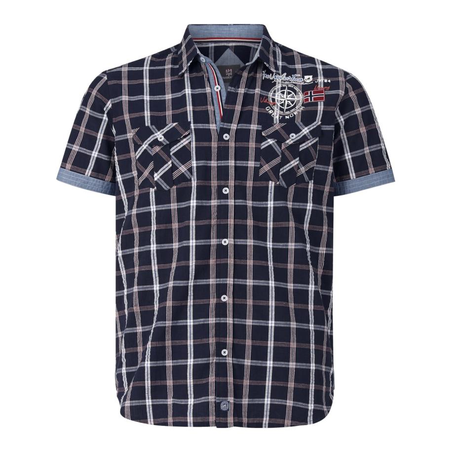 jan vanderstorm Jan Vanderstorm Overhemd Berty donkerblauw -