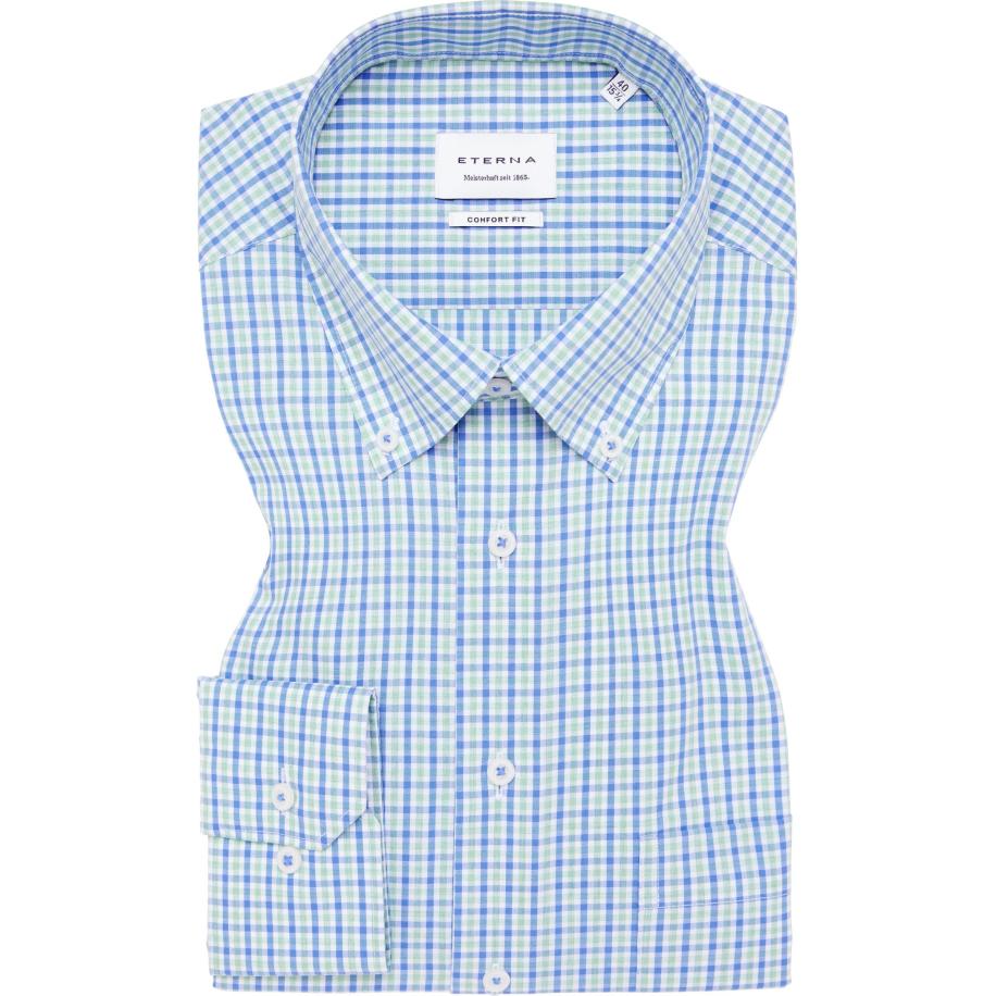 ETERNA Overhemd groen, Ruit Groen