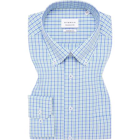 ETERNA Overhemd groen, Ruit