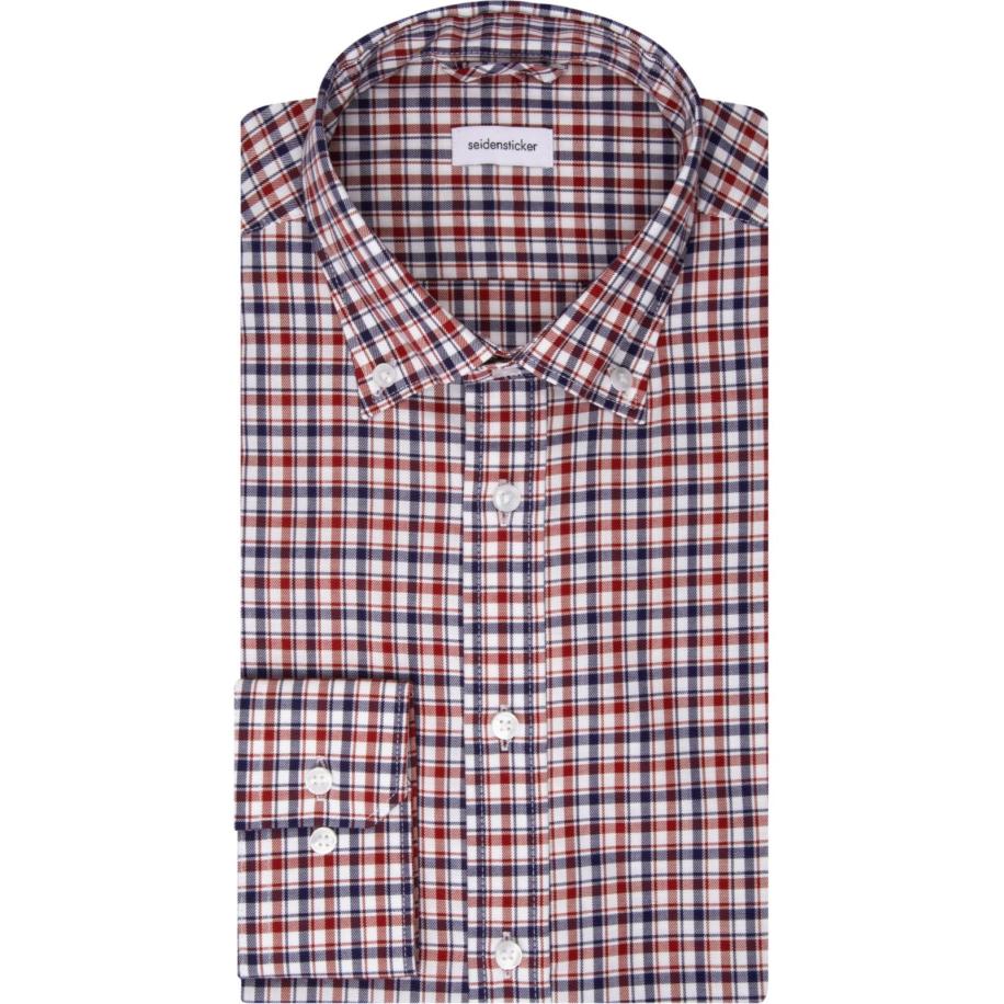 Seidensticker Overhemd roze, Ruit Roze