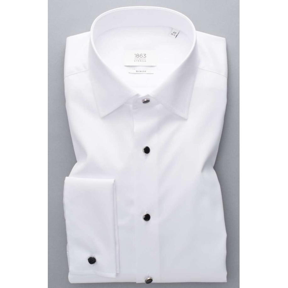 ETERNA 1863 Overhemd wit, Effen Wit