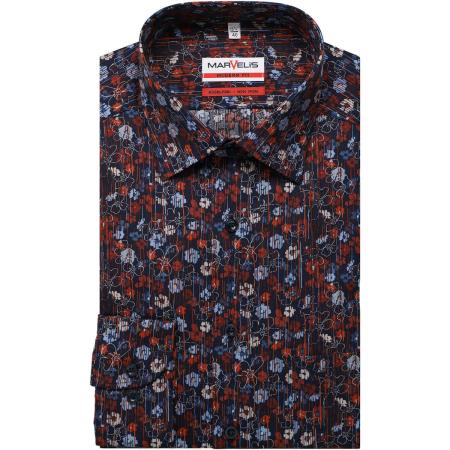 Marvelis Overhemd rood/blauw, Motief