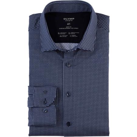 OLYMP Level Five 24/Seven Jersey shirt marine, Bedrukt