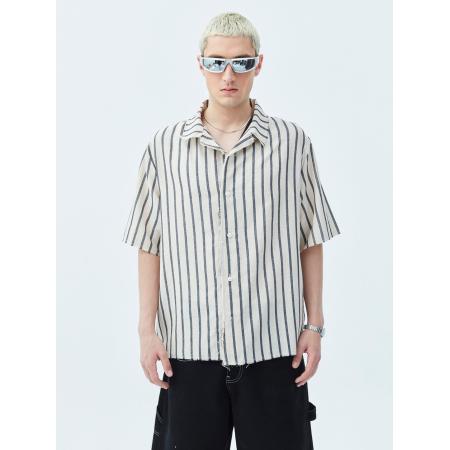 VAMOS CLO Overhemd zwart / wit