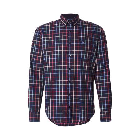 Fynch-Hatton FYNCH-HATTON Overhemd beige / lichtblauw / braam / rood