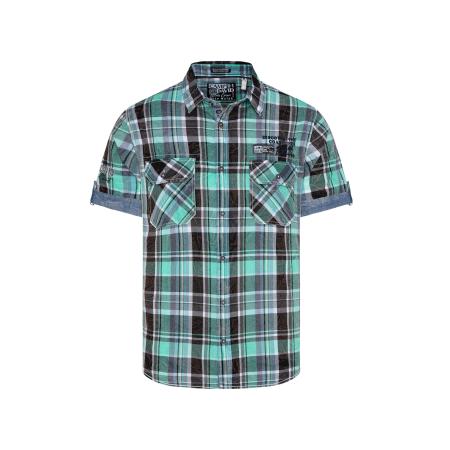Camp David CAMP DAVID Overhemd mintgroen / jade groen / zwart