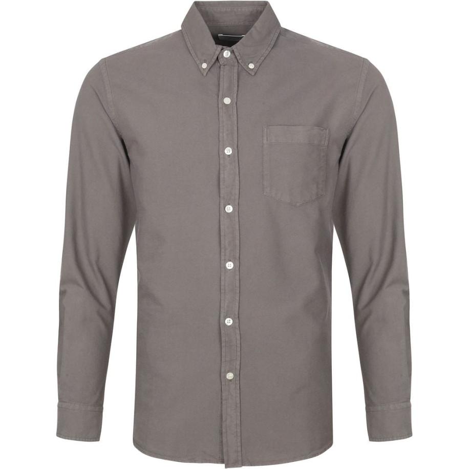 Colorful Standard Overhemd Storm Grey Grijs