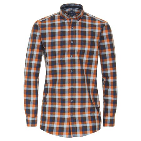 Redmond Casual Overhemd blauw, Ruit