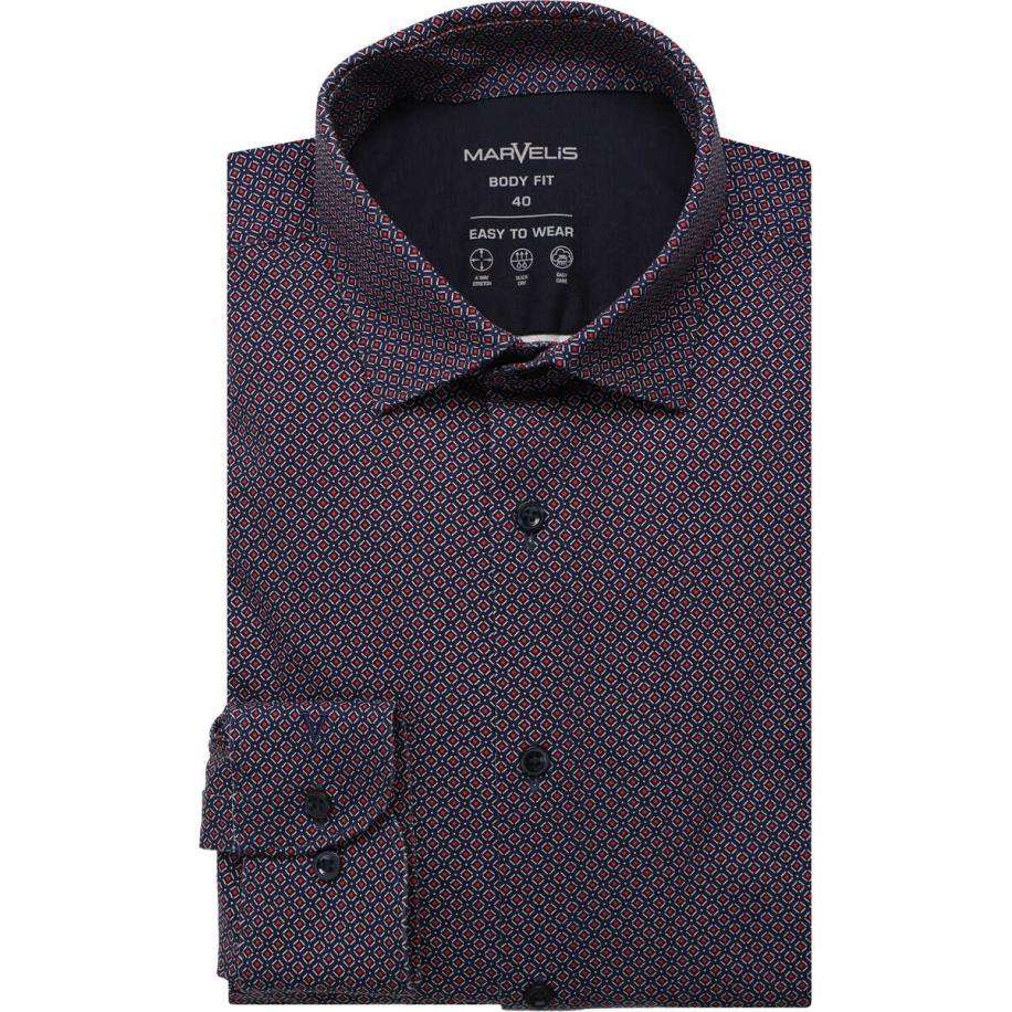 Marvelis Performance Jersey shirt blauw/rood, Motief Multicolor