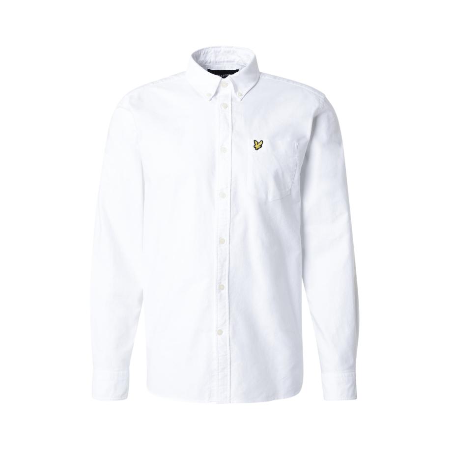 Lyle & Scott Shirt Plain Oxford White -