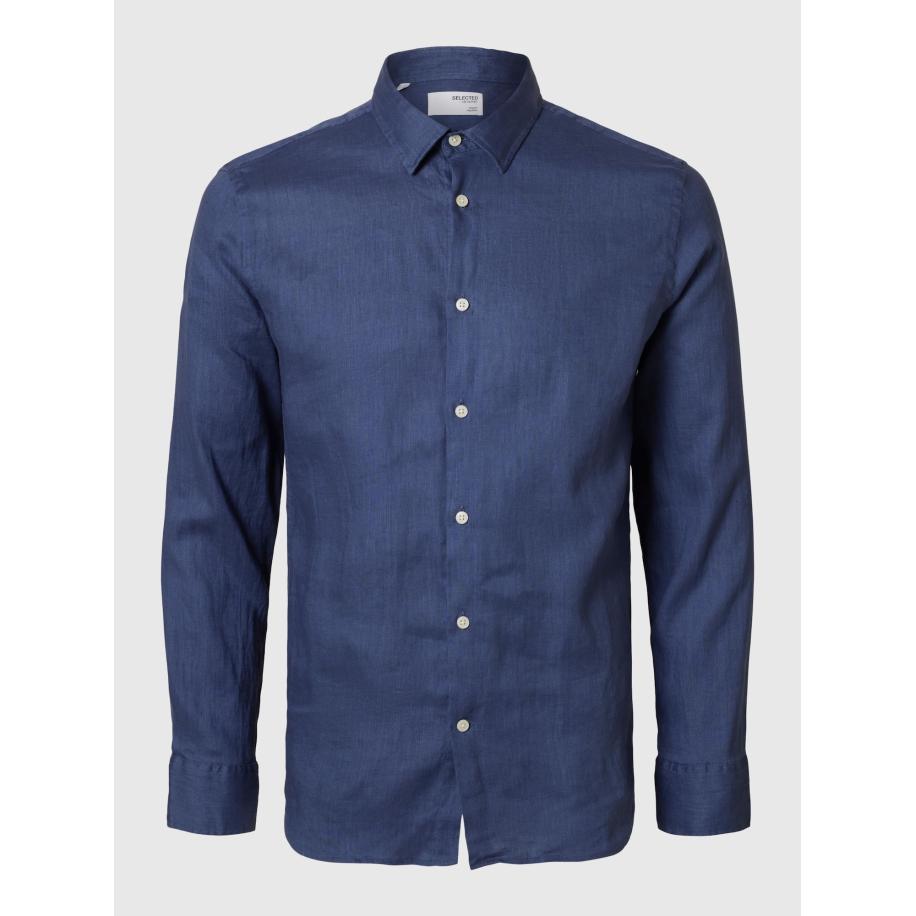 Selected SELECTED Overhemd blauw -