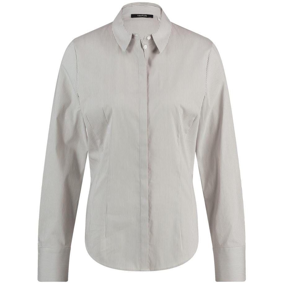 Taifun TAIFUN Blouse lichtgrijs / wit -