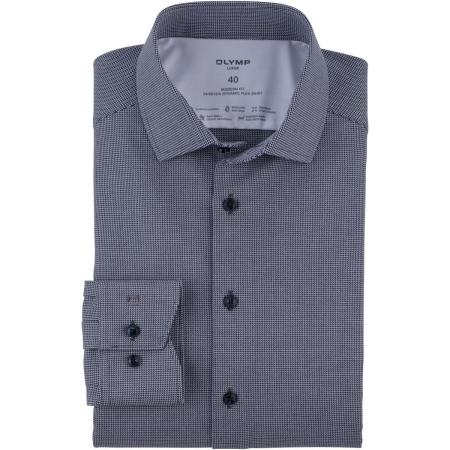 OLYMP Luxor Performance Climate Control Overhemd marine, Faux-uni