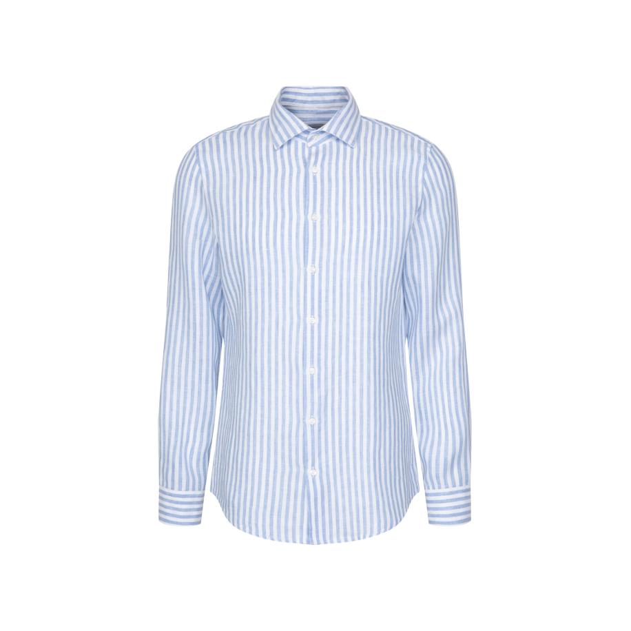 Seidensticker SEIDENSTICKER Overhemd lichtblauw / wit -