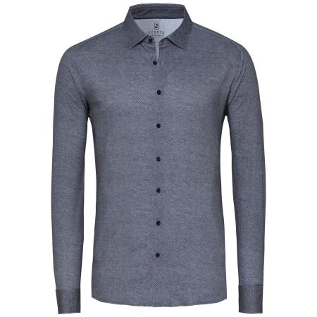 Desoto Overhemd Twill Optics Grijs