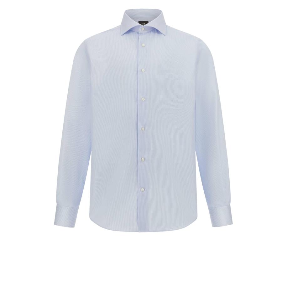 Boggi Milano Overhemd Ultimate lichtblauw Blauw