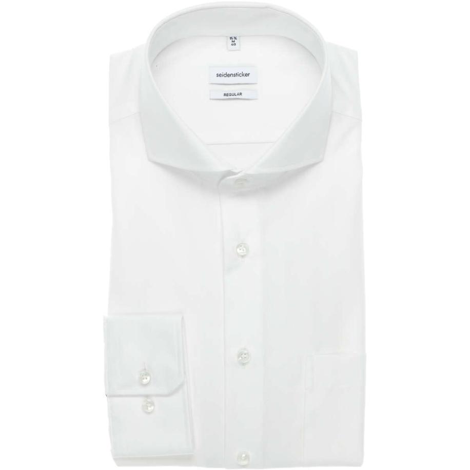 Seidensticker Overhemd wit, Effen Wit