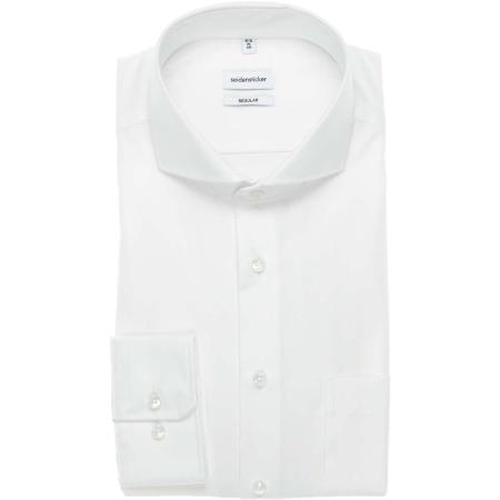 Seidensticker Overhemd wit, Effen