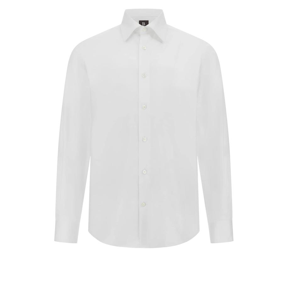 Boggi Milano Zakelijk overhemd wit Wit