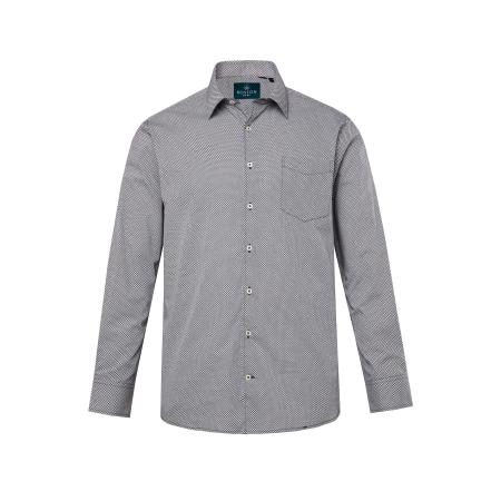 Boston Park Boston Park Zakelijk overhemd grijs / zwart