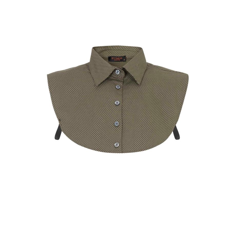 By Diess Collection By Diess Collection Blouse kaki / wit -