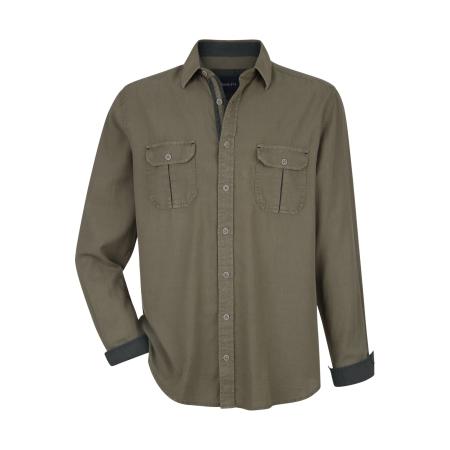 BABISTA Overhemd olijf, Effen
