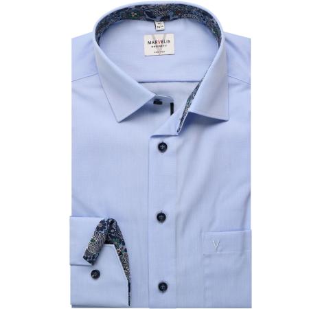 Marvelis Overhemd ML6 (vanaf 68 CM) blauw