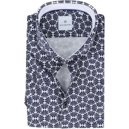 Blue Industry Overhemd Short Sleeve Navy